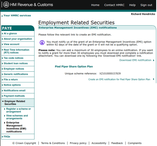 How to File An EMI Notification to the HMRC