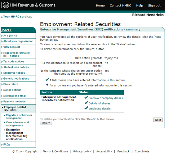 How to File An EMI Notification to the HMRC