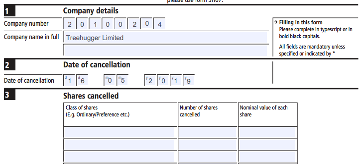 basic info SH06 companies house