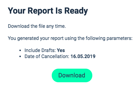 download notice of cancellation of shares